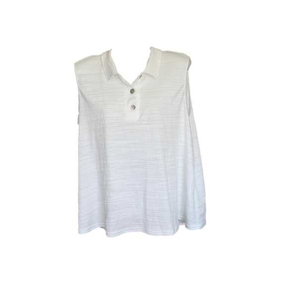 jane & delancey Tops - Jane & Delancey sleeveless top white XL